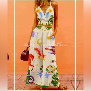 Linen Cami Top and Pocketed Pants Set